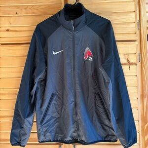 Nike Dri Fit Men's Black and Gray St Louis Cardinals Jacket, Size M